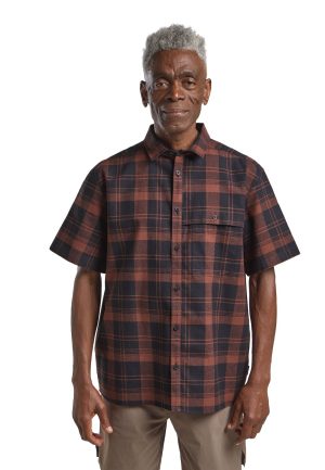 Jack Wolfskin Jack Wolfskin Great Plains Shirt Men Kurzarm Hemd Herren XXXL checks CHECK dark navy – CHECK dark navy XXXL