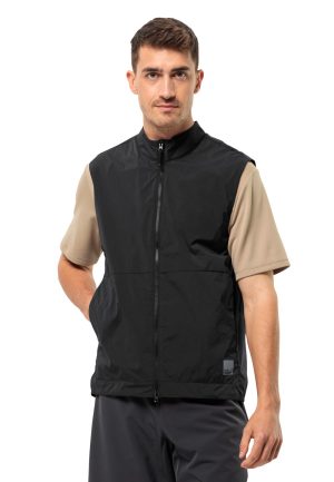 Jack Wolfskin Jack Wolfskin Bike Commute Wind Vest Men Outdoor-Weste Herren M grey