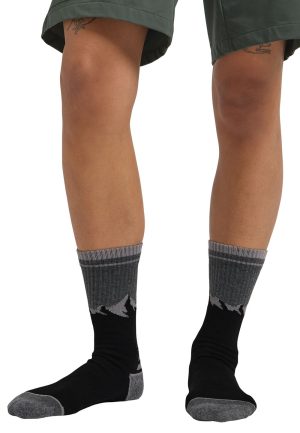 Jack Wolfskin Jack Wolfskin Mount Multi Sock CL C Baumwollsocken 47-49 miscellaneous Black / Grey – Black / Grey 47-49