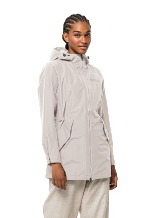 Jack Wolfskin Jack Wolfskin Dakar Parka Women Regenmantel Damen XXL white Sea Shell – Sea Shell XXL
