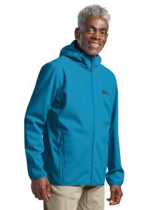 Jack Wolfskin Jack Wolfskin Bornberg Hoody Men Winddichte Softshelljacke Herren XL blue aurora blue – aurora blue XL
