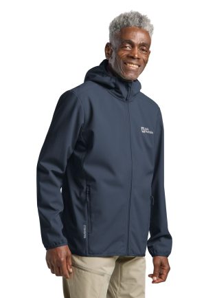 Jack Wolfskin Jack Wolfskin Bornberg Hoody Men Winddichte Softshelljacke Herren XL blue midnight sky – midnight sky XL