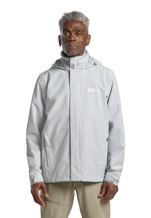 Jack Wolfskin Jack Wolfskin Trailtime 2L Jacket Men Wasserdichte Regenjacke mit Kapuze Herren XXXL grey Cool Grey – Cool Grey XXXL