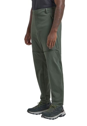 Jack Wolfskin Jack Wolfskin Hikeout Zip Away Pants Men Zip-Away Wanderhose mit UV-Schutz Herren 56 green slate green – slate green 56