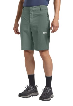 Jack Wolfskin Jack Wolfskin Hikeout Shorts Men Kurze Wanderhose Herren 50 green slate green – slate green 50