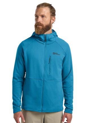 Jack Wolfskin Jack Wolfskin Kolbenberg Hooded FZ Men Fleecejacke Herren XXXL blue aurora blue – aurora blue XXXL