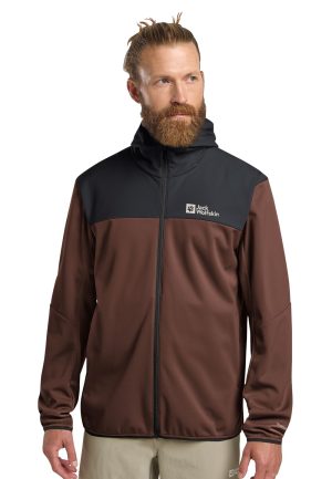 Jack Wolfskin Jack Wolfskin Feldberg Hoody Men Softshelljacke Herren XXXL brown hot choc – hot choc XXXL