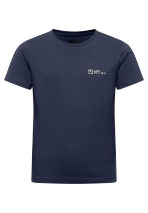 Jack Wolfskin Jack Wolfskin Essential Cotton T-Shirt Kids T-Shirt aus Bio-Baumwolle Kinder 152 blue night blue – night blue 152