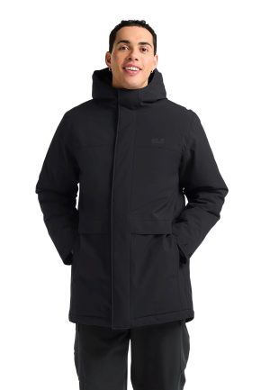 Jack Wolfskin Jack Wolfskin Cold Camp Coat Men Wasserdichter Wintermantel Herren S black black – black S