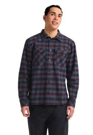 Jack Wolfskin Jack Wolfskin Baja Flannel Shirt Men Flanellhemd Herren XL checks CHECK dark navy – CHECK dark navy XL