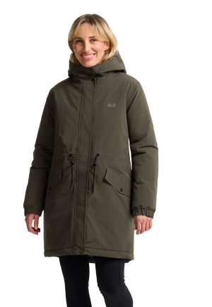Jack Wolfskin Jack Wolfskin Chilly Frost Parka Women Wasserdichter Parka Damen M green obsidian moss – obsidian moss M
