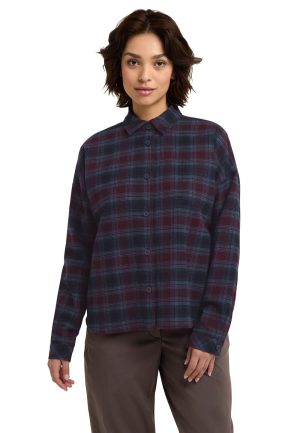Jack Wolfskin Jack Wolfskin Baja Flannel Shirt Women Flanellhemd Damen XL checks CHECK dark navy – CHECK dark navy XL