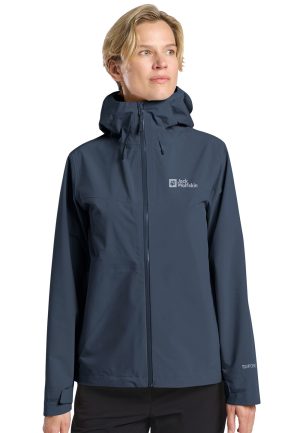 Jack Wolfskin Jack Wolfskin Highest Peak 3L Jacket Women Hardshell-Regenjacke Damen L blue midnight sky – midnight sky L