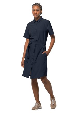Jack Wolfskin Jack Wolfskin Holiday Midi Dress Sommerkleid Damen XL blue night blue – night blue XL