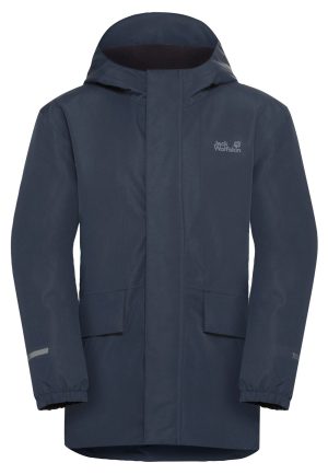 Jack Wolfskin Jack Wolfskin Canvey Jacket Kids Wasserdichte Jacke Kinder 104 blue midnight sky – midnight sky 104