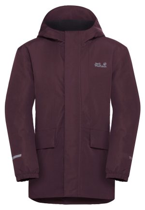 Jack Wolfskin Jack Wolfskin Canvey Jacket Kids Wasserdichte Jacke Kinder 116 purple amaranth – amaranth 116