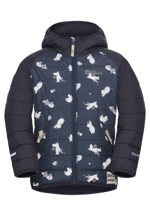 Jack Wolfskin Jack Wolfskin Moomin Ins Jacket Kids Isolationsjacke Kinder mit MOOMIN-Motiv 140 allover print ICON midnight sky – ICON midnight sky 140