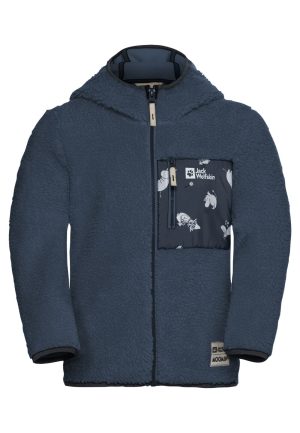 Jack Wolfskin Jack Wolfskin Moomin Ice Curl Kids Fleece-Hoodie mit MOOMIN-Motiv Kinder 116 blue midnight sky – midnight sky 116