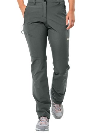 Jack Wolfskin Jack Wolfskin Holdsteig Pants Women Softshell-Wanderhose Damen 38 green slate green – slate green 38