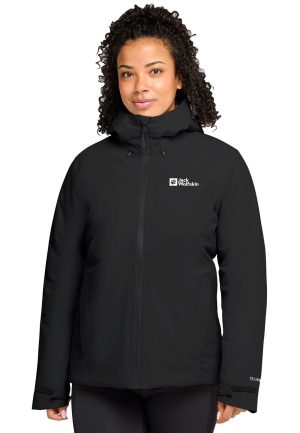 Jack Wolfskin Jack Wolfskin Cold SKY Ins Jacket Women Winddichte Isolationsjacke mit Wärmeschutz Damen XXL black black – black XXL