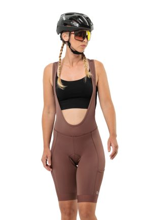 Jack Wolfskin Jack Wolfskin Morobbia BIB Shorts Women Fahrradshorts mit Trägern Damen XL brown Dark Rust – Dark Rust XL