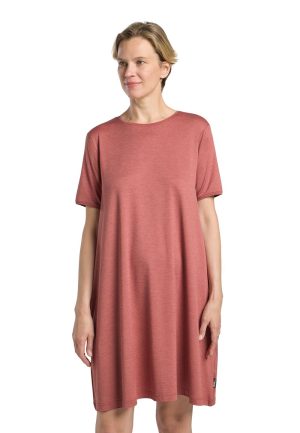 Jack Wolfskin Jack Wolfskin Travel Dress Sommerkleid Damen M red mineral red heather – mineral red heather M
