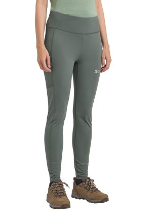 Jack Wolfskin Jack Wolfskin Klintal Tights Women Funktionshose Damen L green slate green – slate green L