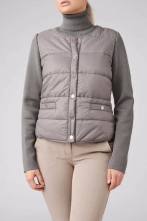 PS of Sweden Jacke Damen Perla HW 2021 Steppweste Merinojacke Grey XL | kavalio - für mich und mein Pferd