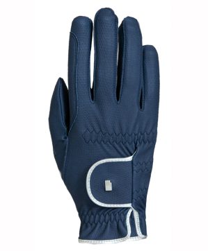 Roeckl Reithandschuh Lona Handschuh Navy/ Silber 8 1/2 | kavalio - für mich und mein Pferd