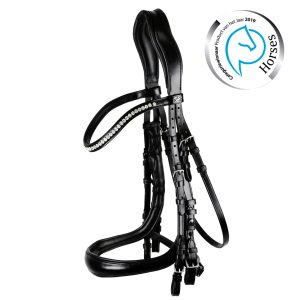 Schockemöhle Sports Kandare Equitus Gamma Trensenazum Black / Silver WB | kavalio - für mich und mein Pferd