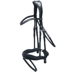 Schockemöhle Sports Anatomische Trense Stanford Trensenzaum Black / Silver WB XL | kavalio - für mich und mein Pferd