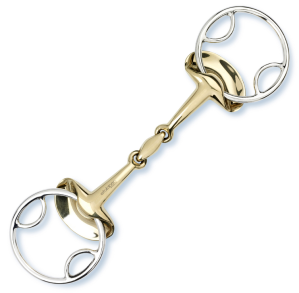 Stübben SteelTec Golden Wings Trense 4 in 1 Doppelt Gebrochen 14 mm Sweet Kupfer 135 | kavalio - für mich und mein Pferd