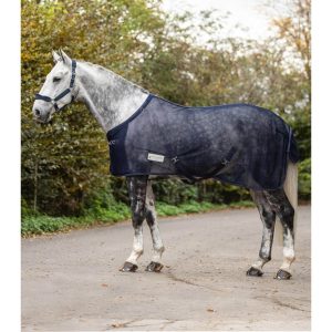 Waldhausen Fliegendecke COMFORT mit Kreuzgurten Nachtblau 135 cm | kavalio - für mich und mein Pferd