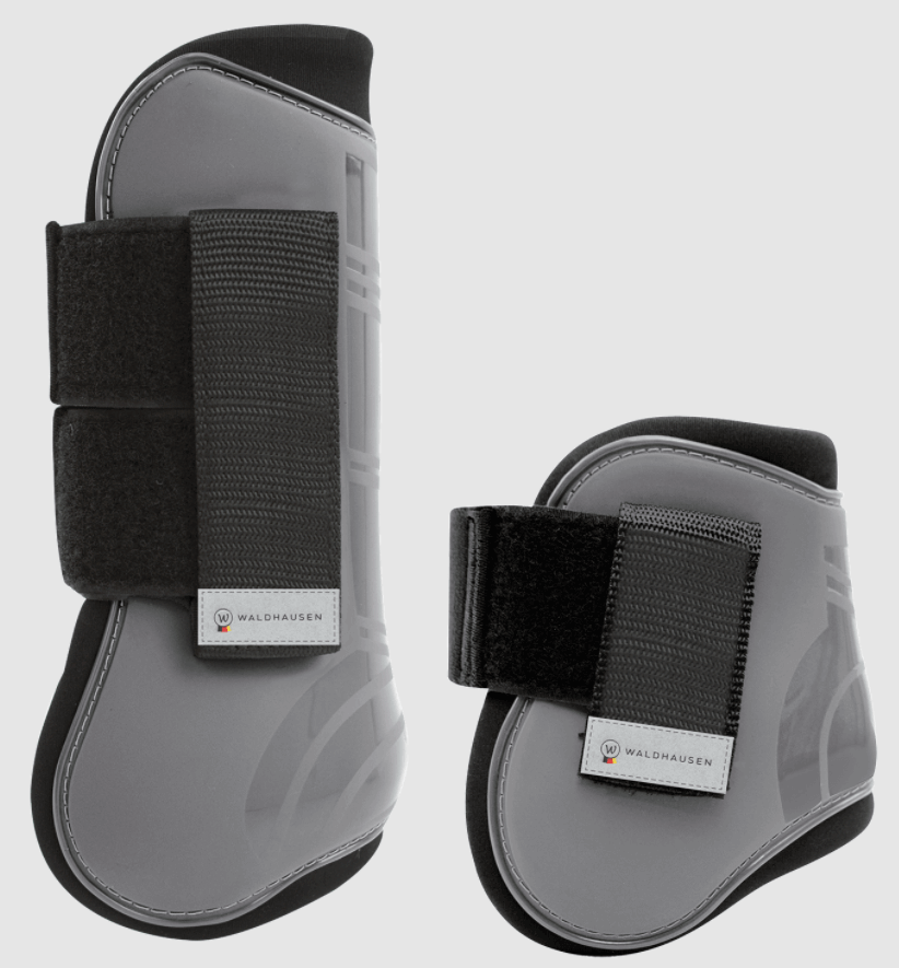 Waldhausen Gamaschen 4er Set Pro Silbergrau Warmblut | kavalio - für mich und mein Pferd