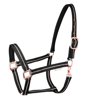 Waldhausen Halfter Rosé Stallhalfter Schwarz VB | kavalio - für mich und mein Pferd