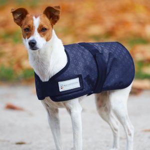 Waldhausen Hundedecke 100g Silver Hearts Nachtblau 65 cm | kavalio - für mich und mein Pferd