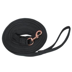 Waldhausen Longierleine Rosé Schwarz | kavalio - für mich und mein Pferd