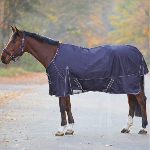 Waldhausen Outdoordecke 0g Comfort Fleece Regendecke Nachtblau 145 cm | kavalio - für mich und mein Pferd