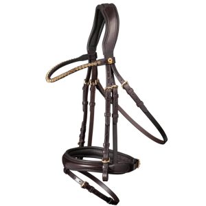 Waldhausen Trensenzaum S-Line Goldsmith Braun VB | kavalio - für mich und mein Pferd