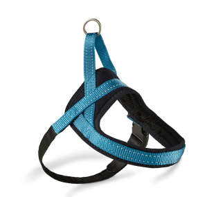 Wolters Geschirr Soft & Safe Hundegeschirr Aqua/Schwarz 3 (55-65 cm) | kavalio - für mich und mein Pferd