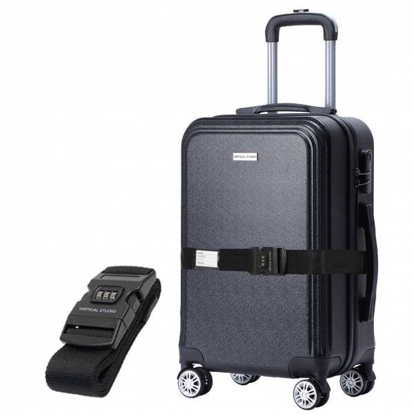 VERTICAL STUDIO „Bergen“ 20″ Handgepäck Koffer schwarz inkl. GRATIS Koffergurt Größe:Einheitsgröße