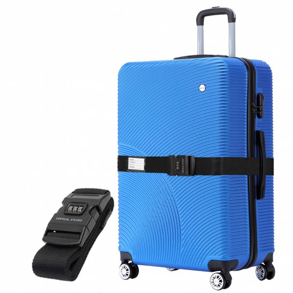 VERTICAL STUDIO „Malmö“ 28″ Koffer blau inkl. GRATIS Koffergurt Größe:Einheitsgröße