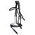 Schockemöhle Sports Anatomische Trense Malibu Trensenzaum Black / Patent / White / Silver WB XL | kavalio – für mich und mein Pferd