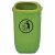 Abfallkorb nach DIN, Grün, Standard