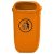 Abfallkorb nach DIN, Orange, Standard