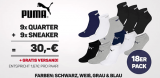 Puma Unisex Socken Paket 18 Paar für nur 30€ inkl. Versand statt 47,94€