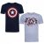 MARVEL Captain America Kinder T-Shirt 2er-Pack FCBPK128MUL Gr. UK 10-12 140-152