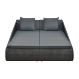 Juskys Polyrattan Sonnenliege Mykonos für nur 279,99€ inkl. Versand statt 318,95€