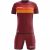 Zeus Icon Teamwear Set Trikot mit Shorts dunkelrot orange Gr. L/XL