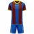 Givova Fußball Set Trikot mit Shorts Kit Catalano blau/dunkelrot Gr. L